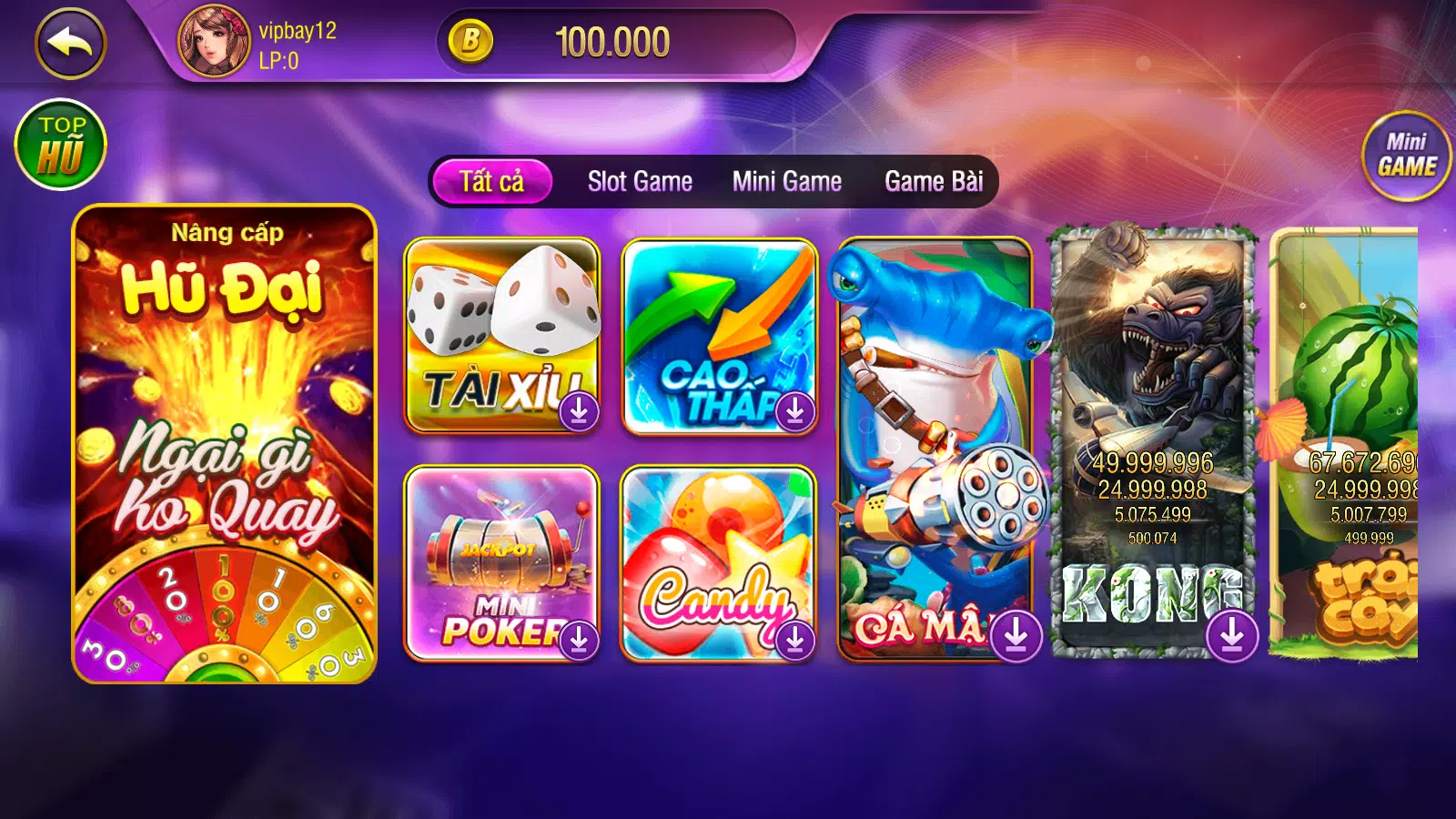 Thông tin chi tiết về ứng dụng game nổ hũ apk